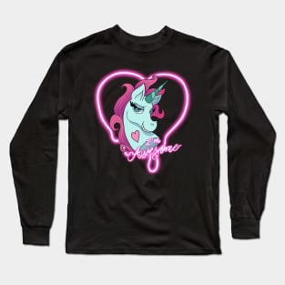 Unicorn, Pony head Long Sleeve T-Shirt